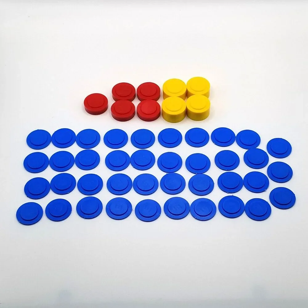 Plastic Stackable Gram Weights Set 48 Piece Math Science Classroom
